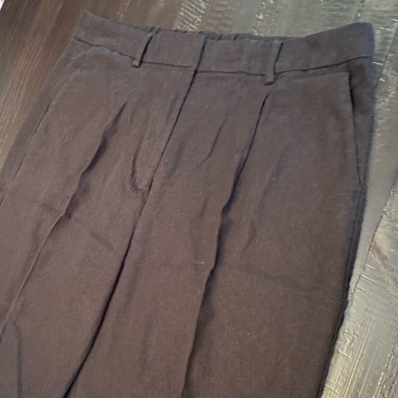 Old Navy High Waisted Linen Blend Dress Pants Black Size 14 Tall - Picture 5 of 11